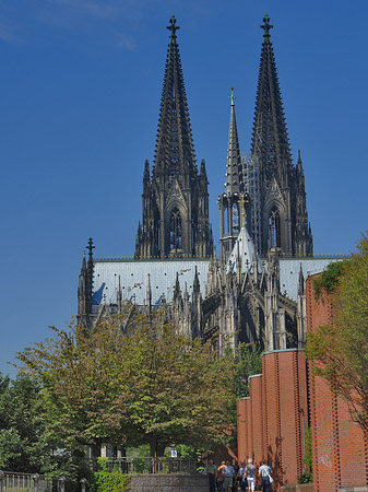 Steinmauer zum Kölner Dom Fotos