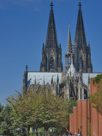 Steinmauer zum Kölner Dom Fotos