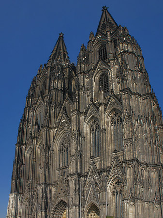 Foto Touristen tummeln sich vor Kölner Dom - Köln