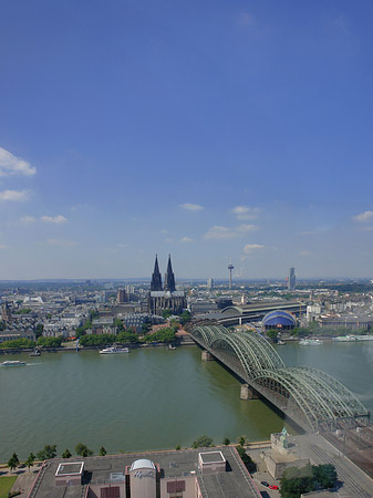 Hohenzollernbrücke und Kölner Dom Foto 