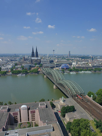 Fotos Hohenzollernbrücke und Kölner Dom