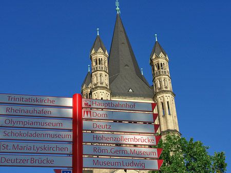 Schild vor Groß St.Martin