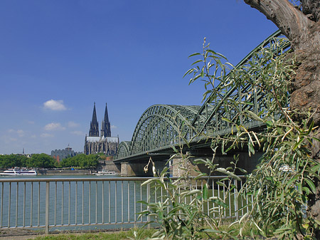 Hohenzollernbrücke am Kölner Dom Foto 