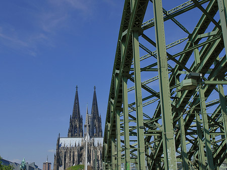 Foto Hohenzollernbrücke beim Kölner Dom - Köln