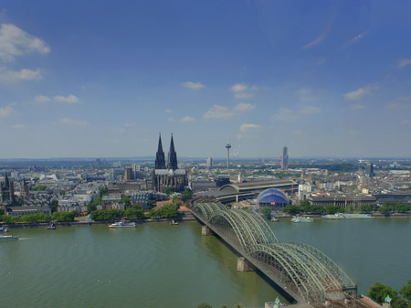 Hohenzollernbrücke und Kölner Dom Foto 