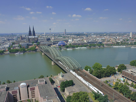 Fotos Hohenzollernbrücke und Kölner Dom