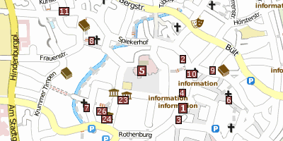 Stadtplan St.-Paulus-Dom  Münster